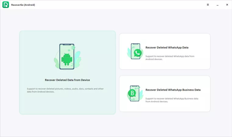 iToolab RecoverGo | WhatsApp 回復 Android