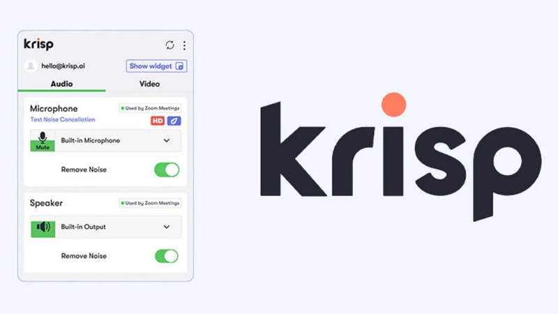 KRISP ノイズキャンセリングソフトウェア
