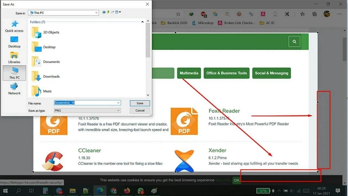 LightShot の使用手順 3 | PC Chrome でのスクリーンショット