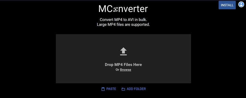 MConverter | mp4 を avi に変換