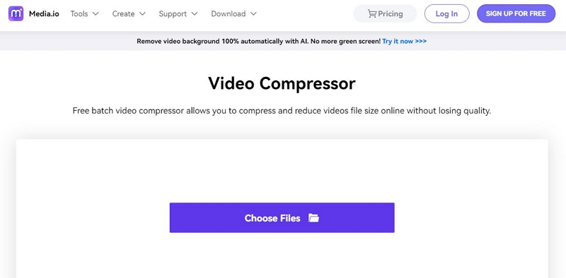 Media.io | Discord 用ビデオ コンプレッサー