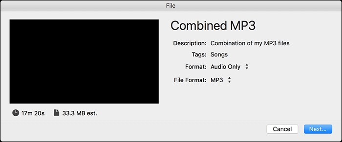 iMovieでmp3を結合する手順5