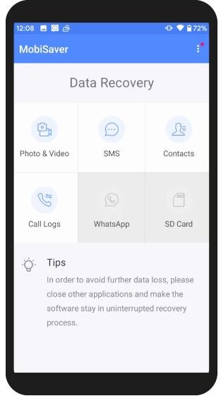 MobiSaver アプリ | Android 向け SD カード ビデオ復元アプリ
