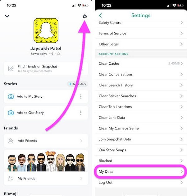 私のデータをクリック | 削除されたSnapchatの思い出をiPhoneで復元