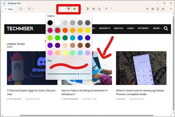 Snipping Tool の使用手順 4 | PC Chrome でのスクリーンショット