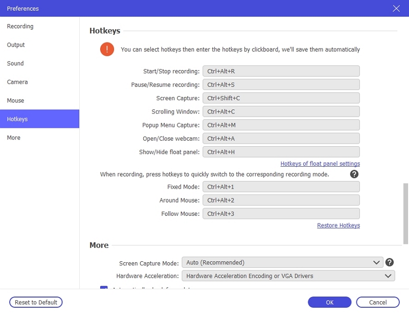 Eassiy スクリーン レコーダーの究極ステップ 3 | Windows で部分的にスクリーンショットを撮る方法