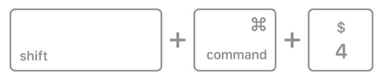 Shift + Command + 4 | Mac で画面をプリントする方法