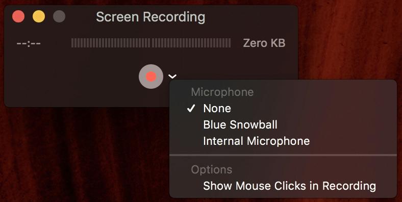 Quicktime の手順 4 | スクリーンキャスト Mac