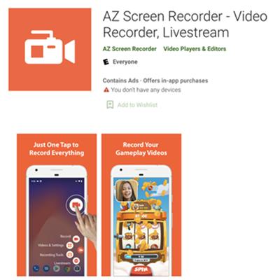 AZ スクリーン レコーダーで 4K フォンを録画する手順 1 | 4K スクリーン レコーダー PC