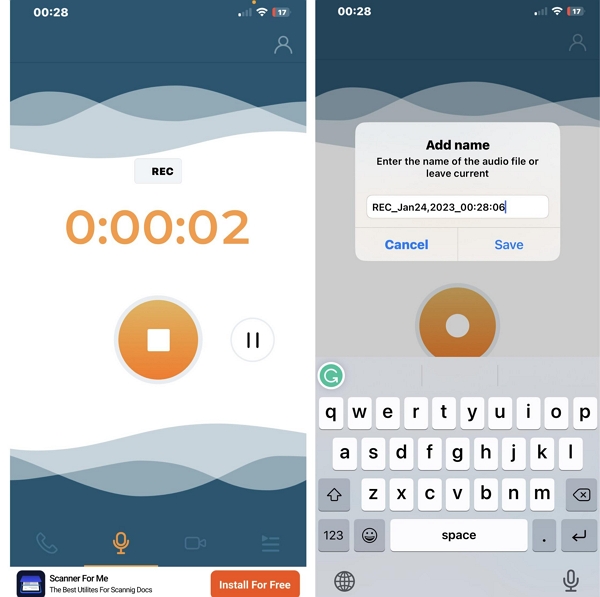 通話音声レコーダーの使用手順 3 | iPhone で音声を録音する方法