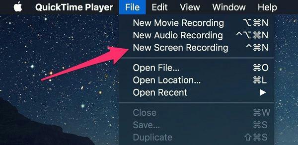 QuickTime ステップ 2 | 隠しスクリーン レコーダー PC