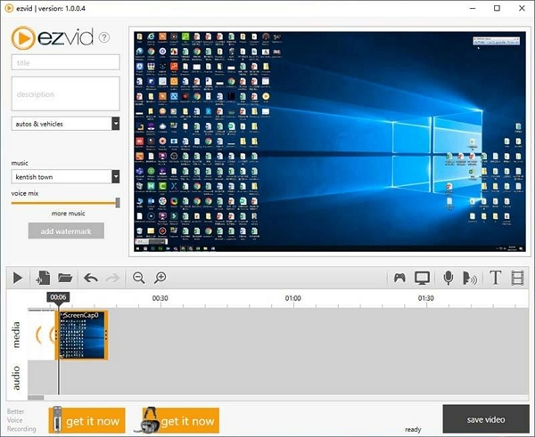 PC 画面を録画する手順 3 | ez screen recorder for pc