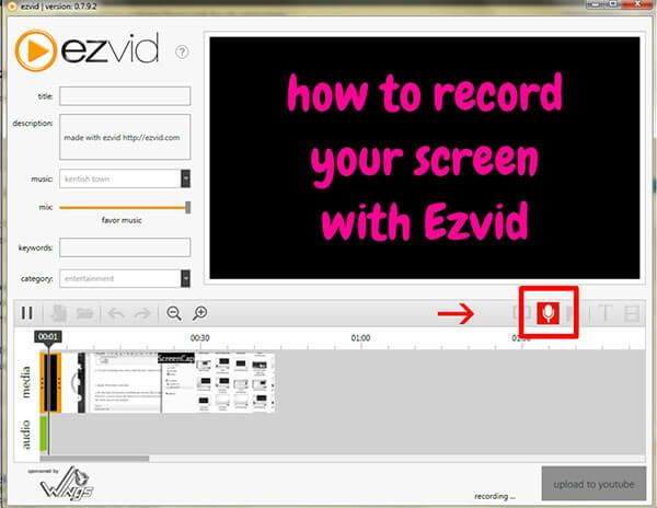 PC 画面を録画する手順 4 | ez screen recorder for pc
