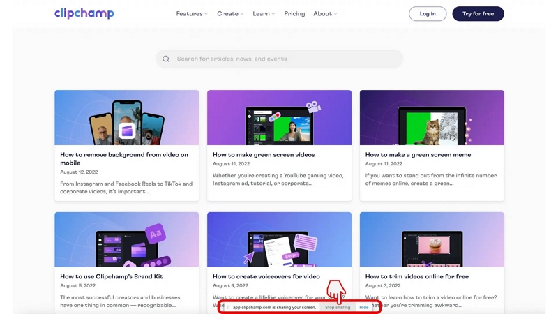 Clipchamp ステップ 4 | PC でゲーム画面を録画する方法