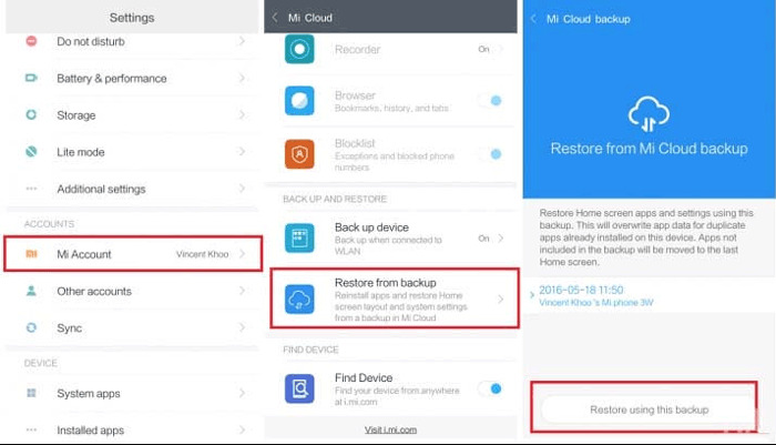 クラウドバックアップ経由 | Androidで削除された通話履歴を復元