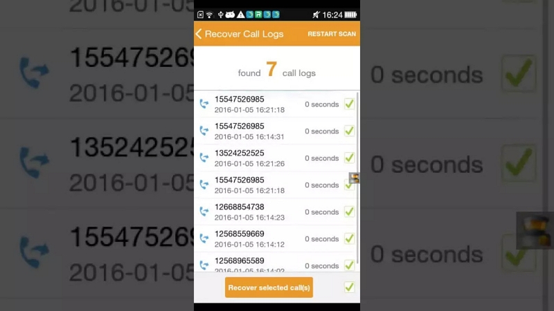 Undeleter アプリの使用 | Android で削除された通話履歴を復元する