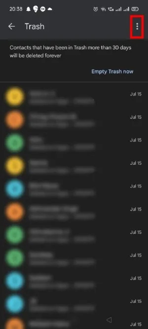 連絡先アプリの使用手順 2 | 壊れた Android スマートフォンから連絡先を復元する