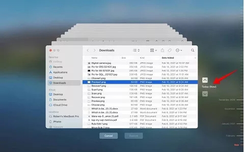 Time Machine バックアップの手順 3 | SD カードの回復 Mac