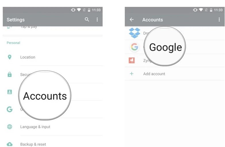 Google ドライブからステップ 3 | 削除された連絡先を復元する Samsung