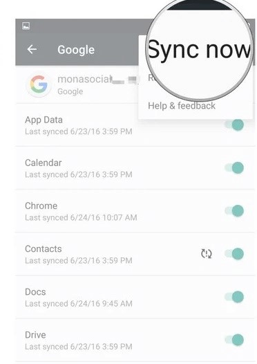 Google Drive からステップ 4 | 削除された連絡先を復元する Samsung