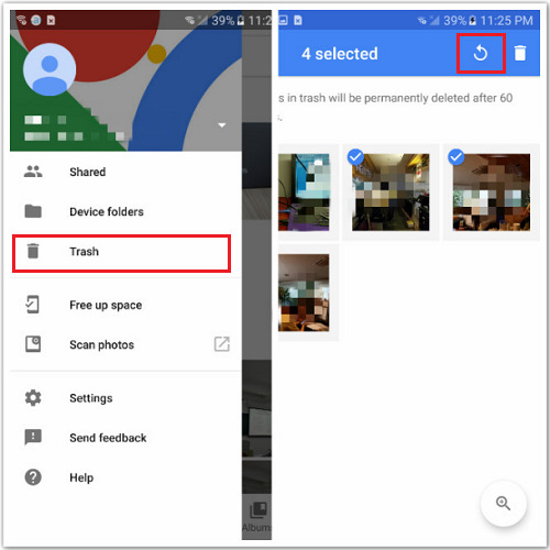 Google フォトの使用 | PC なしで Android の内部ストレージから削除されたファイルを復元する
