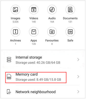 SD カードから | xiaomi android データ復旧