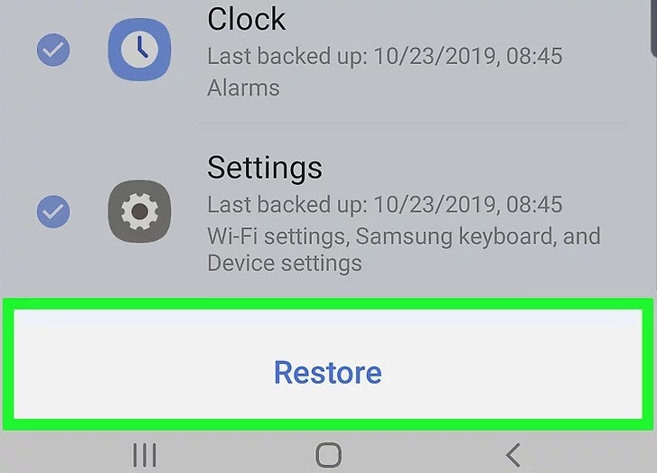 復元とバックアップの手順 6 | 削除された Samsung ノートを復元する