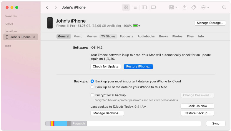 iTunesバックアップ経由 | iPhoneで削除されたTikTokビデオを復元する方法