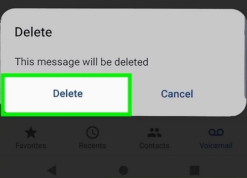 元に戻すオプションの手順 5 | 削除されたボイスメールを Android から復元する