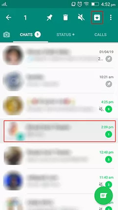 アーカイブされたチャットから | 削除された WhatsApp メッセージを Android で復元