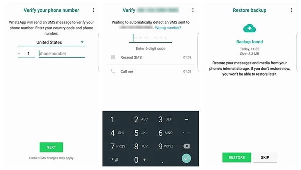 Google ドライブからステップ 1 | 削除された WhatsApp メッセージを Android から復元