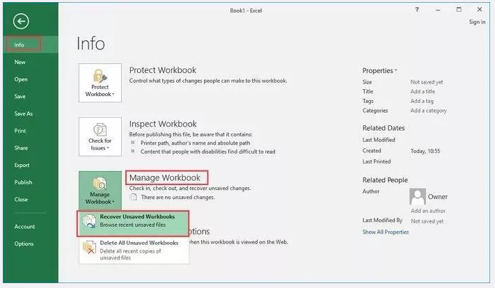 Excel の最近のワークブックの使用 | 削除された Excel ファイルの回復