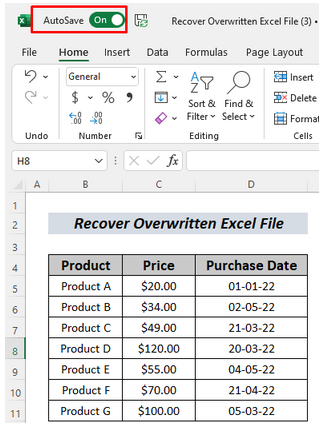 OneDrive の手順 1 | 削除された Excel ファイルを回復する