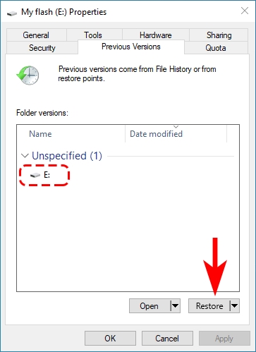 以前のバージョンから | Windows 10 回復 USB
