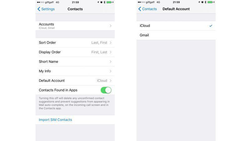 設定手順 1 経由 | iPhone で Gmail の連絡先を復元する