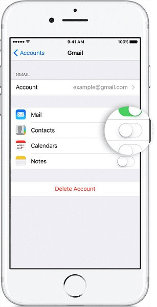 設定手順 3 経由 | iPhone で Gmail の連絡先を復元する