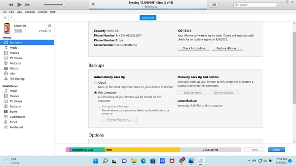 iTunes バックアップから | iPhone 回復 iTunes