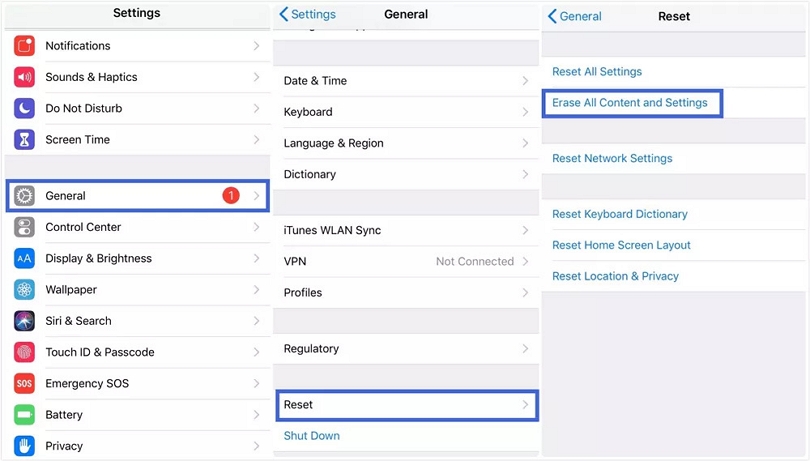 iCloud の使用手順 1 | iPhone から削除された連絡先を復元する