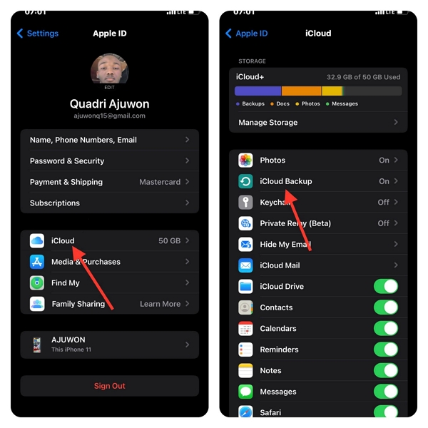 リセット手順 3 | iCloud から iPhone のバックアップを復元する