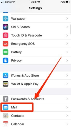 メールを使用する手順 1 | iPhone から削除された連絡先を復元する