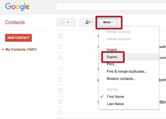 Google 連絡先の使用 | SIM カードの連絡先の回復