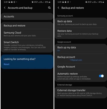 バックアップと復元オプションを使用する | コンピューターなしでAndroidのSnapchat写真を復元する
