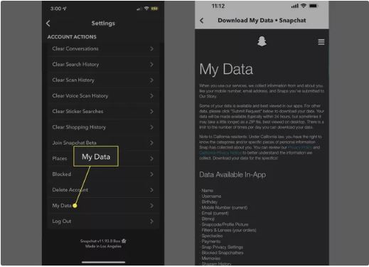Snapchat の思い出を使う手順 2 | コンピューターなしで Android の Snapchat 写真を復元する