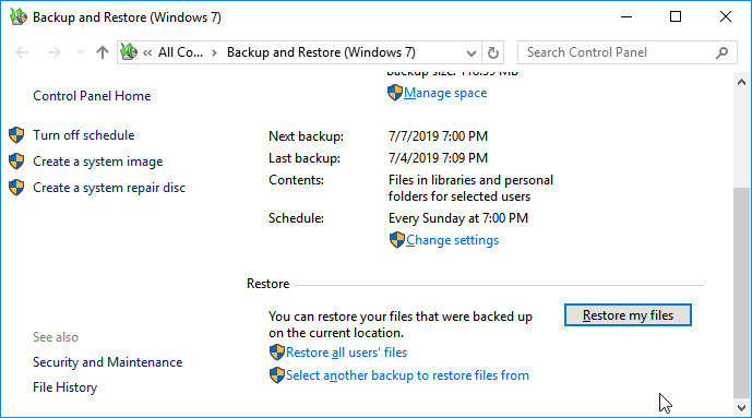 Windows バックアップ手順 2 | Windows 10 回復 USB