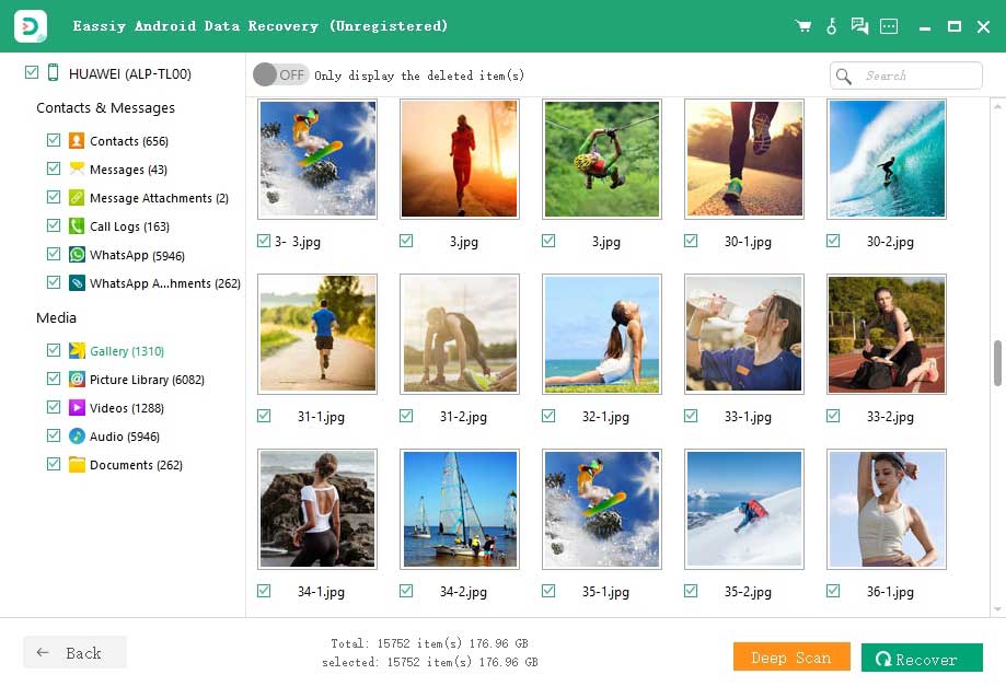 簡単なAndroidデータ復旧ステップ5 | 削除されたWhatsAppビデオをAndroidから復元