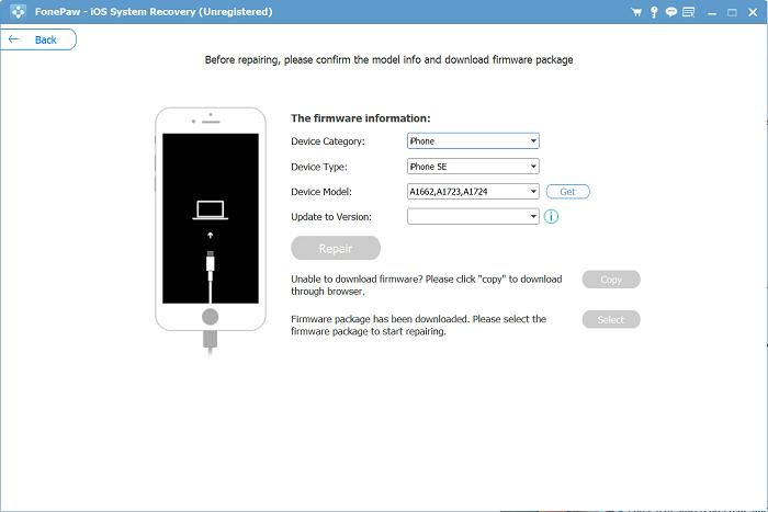 標準モードをクリック | iTunesを使わずにiPhoneをリカバリモードから解除する方法