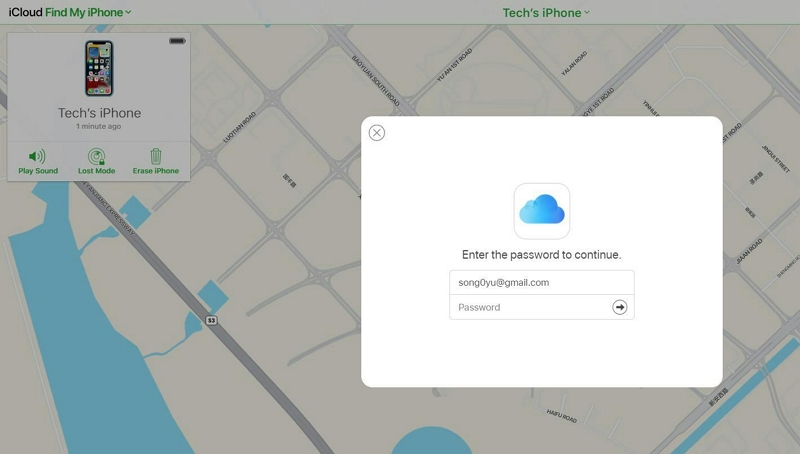 iCloud で iPhone を探す手順 5 | iPhone でパスコードを回復する方法