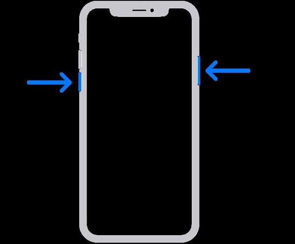 iPhone X を再起動 | Google Duo の画面共有が iPhone に表示されない