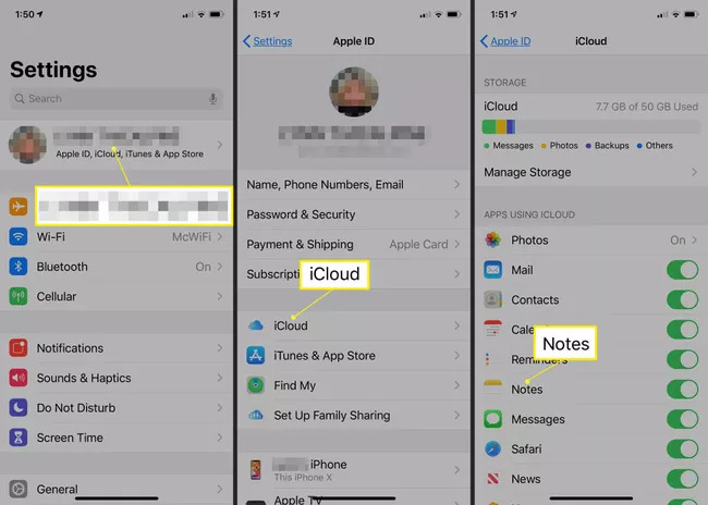 iCloud を使用 | iPhone で削除したメモを復元する方法