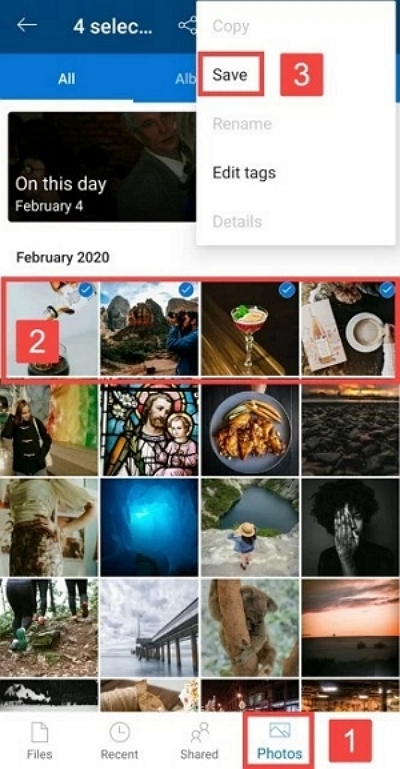 One Driveから | Samsungで削除した写真を復元する方法